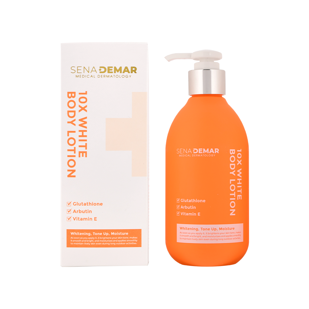 Chi tiết Kem body SENADEMAR 10X WHITE BODY LOTION giúp dưỡng trắng da 300ml nâng tone, dưỡng trắng chống nắng